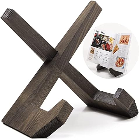 Wood Cookbook Stand for Kitchen and Reading Cover