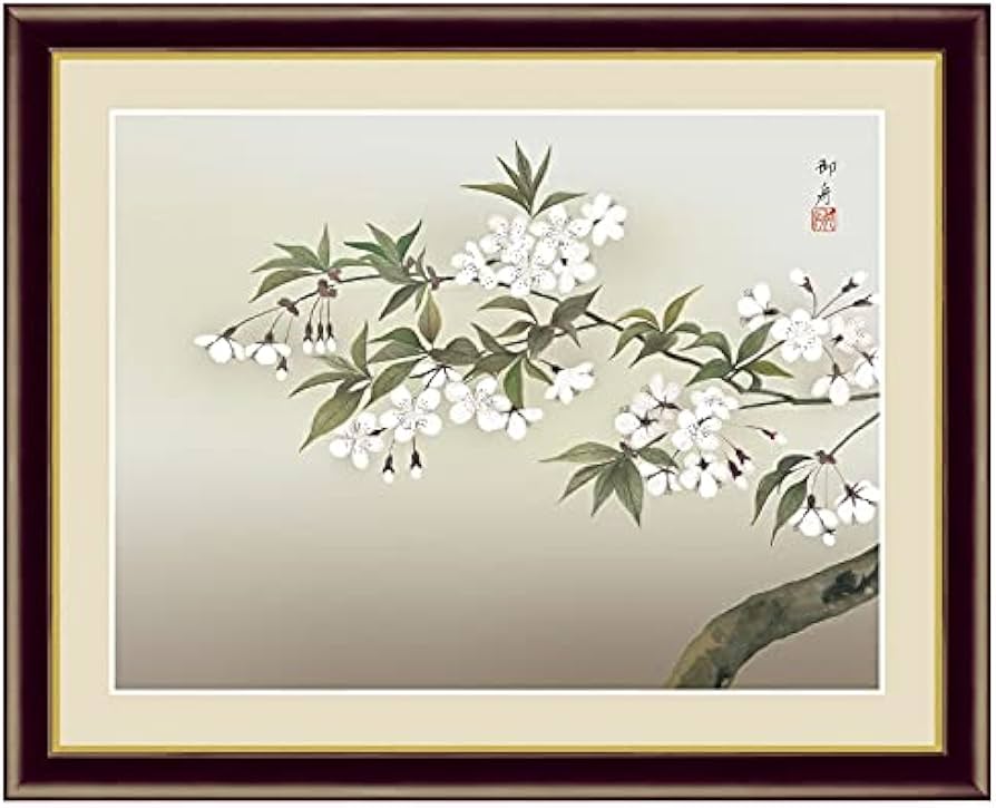 速水御舟夜ざくら木版画