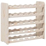 【Bois de pin massif :】 cette étagère à vin est en bois de pin massif. Le bois de pin massif est un matériau naturel magnifique. Le bois de pin a un grain droit et les nœuds donnent au matériau son aspect caractéristique et rustique.