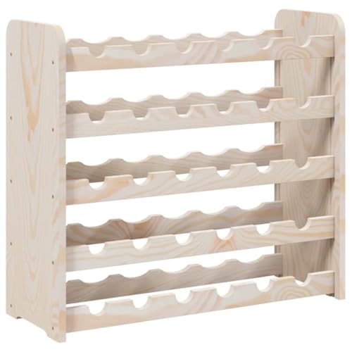 vidaXL Casier à vin 67,5x25x60 cm Bois de pin Massif, Porte-Verres à vin, casier à vin, casier...