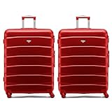 Flight Knight ABS 3 Tamanos Maleta Ligera Compatible con Vueiling, Air Europa Entre Muchas Otras! Maleta De Mano 55x35x20 cm Maletas De Viaje Grandes 4 Ruedas