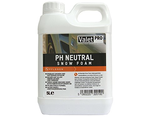 ValetPRO pH Neutral Snow Foam 5L / Schaum / / PH Neutral / Autowäsche / Auto waschen / Manuelle Autowäsche / Putzen /Car Wash / Konzentrat /Made in England Valet Pro / PKW / LKW / Motorrad