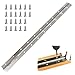 Muzata Heavy Duty 304 Stainless Steel Continuous Piano Hinge 2"x24" 0.060" Thick with Screws,Bright Annealed Finish