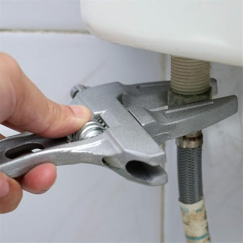Image of Multi-Functional Adjustable Wrench | 5-in-1 Heavy-Duty Spanner for DIY, Plumbing, and Mechanical Repairs | Ergonomic Grip & Durable Steel Build