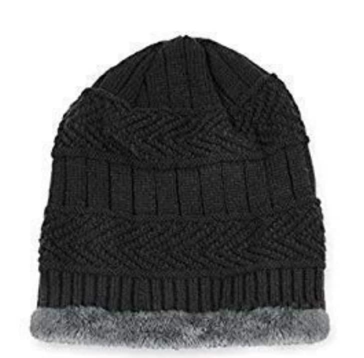 Soft Unisex Woolen Beanie Cap Plus Muffler Scarf,Snow Proof Inside Fur Wool Unisex Beanie Cap with Neck Warmer Set Knit Hat Thick Fleece Lined Winter Cap for Men & Women (RED)-image-40