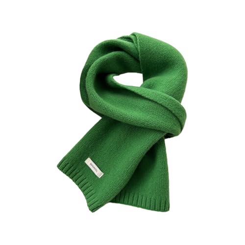 Fall Winter Solid Color Wool Scarf for Unisex Soft Knitted Warm Scarves Australian Wool all match Couple Scarf