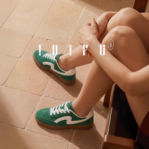 Image of IDIFU Womens Fashion Sneakers Comfortable Cute Casual Tennis Shoes