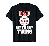 Photo Gallery papà del compleanno twins birthday baseball theme maglietta Photo Gallery papà del compleanno twins birthday baseball theme maglietta