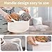 Happyiren Cute Woven Storage Basket with Handle, Baskets for Gifts Empty, Gift Baskets for Birthday Baby Shower Raffle Burr Fundraising, Decorative Organizer Box for Baby Toy Pet, 13