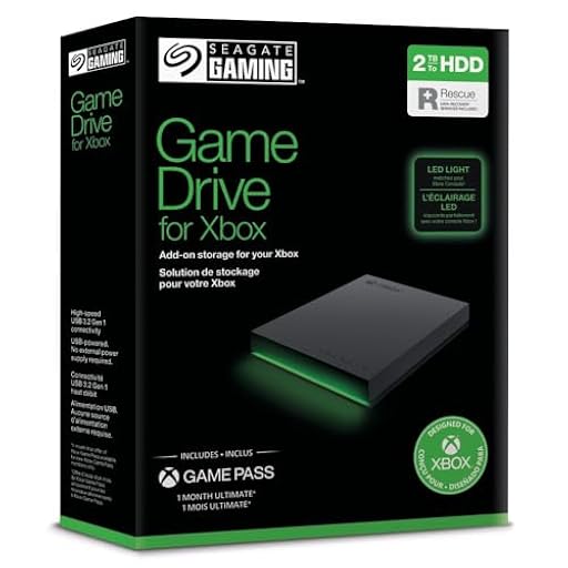 Seagate Game Drive for Xbox 2TB, Unidad de disco duro (HDD) externa portátil, USB 3.2 Gen 1, negra, certificación Xbox, LED RGB, Rescue Services (STKX2000403) | Ya disponible en tu tienda friki favorita! En mundofriki.es!