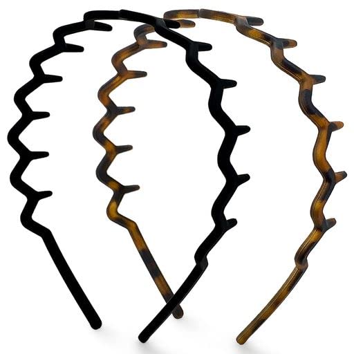 Kitsch Zig Zag Headbands Recycled Plastic Hair Band for