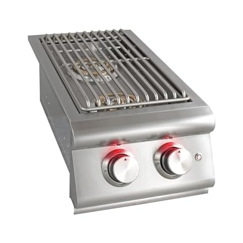 Heavy-Duty Stainless Steel Outdoor | Blaze Double Side Burner Natural Gas Grill Barbeque | LED Lights Thermometer | Best Of Backyard For Grilling Masters | BLZ-SB2LTE-NG Cover