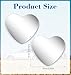 2 Pcs Heart Shape Blind Spot Mirrors, Heart Rear View Mirror Accessories Blind Spot for Cars High Definition Glass Frameless Convex Side Mirrors, Stick-On Wide Angle Rear View for SUVs, Truck & RV