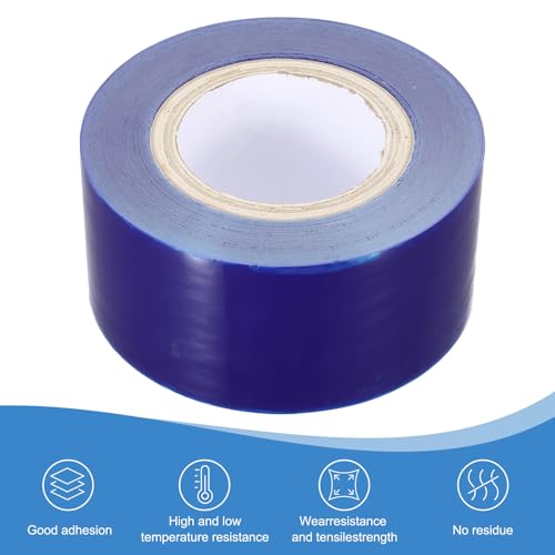 Image of PATIKIL Removable Protective Film Tape, 2.8 Inch x 656 ft PE Surface Protective Scratch Film Tape Roll for Furniture Electrical Appliances Plastic Hardware Low Stickiness, Blue