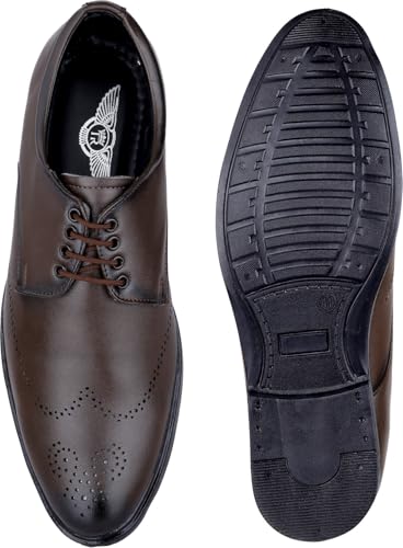 Image of Formal Brogue Lace Up Corporate Casuals for Men