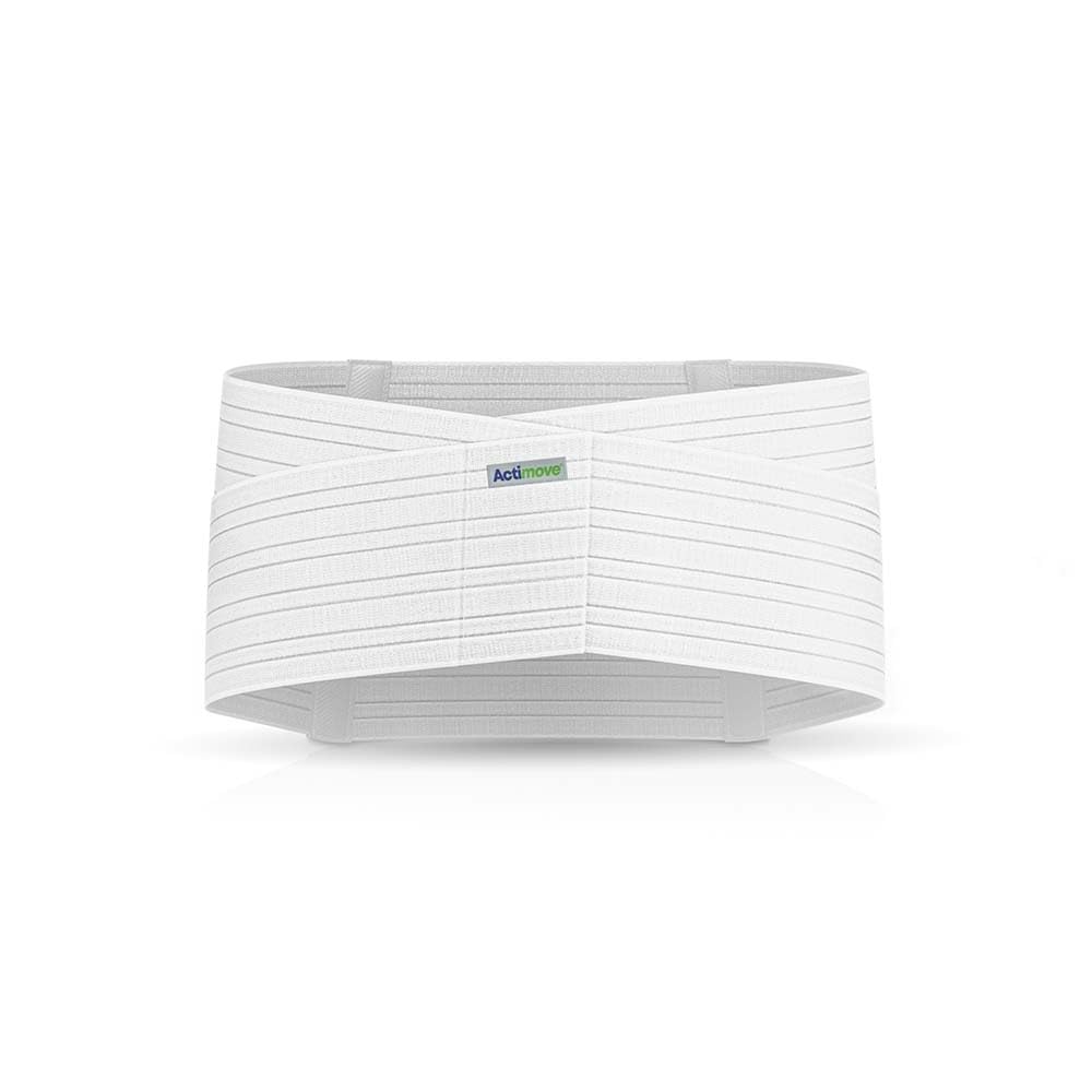 Actimove Everyday Supports Back Brace for Men & Women | Lumbar Sacral Support Belt for Lumbar Lower Back Support Belt for Sciatica, Herniated Disc, Scoliosis Back Pain Relief | White, 8