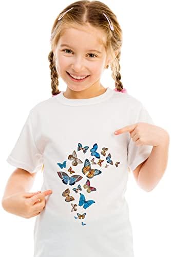 5 sztuk motyl naprasuj naklejki termotransferowe, naprasuj łatki kolorowe naklejki dekoracja na t-shirt dżinsy plecaki rodzina odzież czapka DIY aplikacja