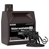 Excellente Qualité d'Impression : Avec haute précision et faible retrait, la résine lavable à l'eau 2.0 offre une qualité d'impression exceptionnelle et produit des impressions avec des surfaces lisses, des détails fins et des bords nets, ce qui donne des résultats professionnels à chaque fois.