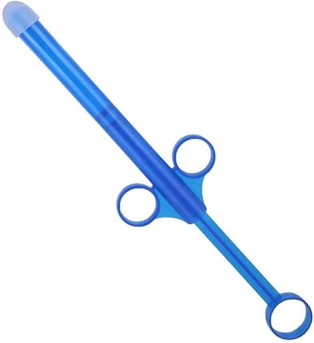 Miniatura 4 de Jeringa aplicadora de lubricante con tapa de silicona a prueba de fugas, inserción de lubricante personal de 7.6 pulgadas, reutilizable, se aplica