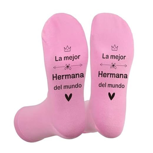 Regalo Hermana,Regalos para Hermanas,Personalizado Ideas Regalos para Mujeres,Calcetines,Regalos Hermana Navidad Cumpleaños San Valentín,Regalos Originales para Hermana,Regalo para Mi Hermana