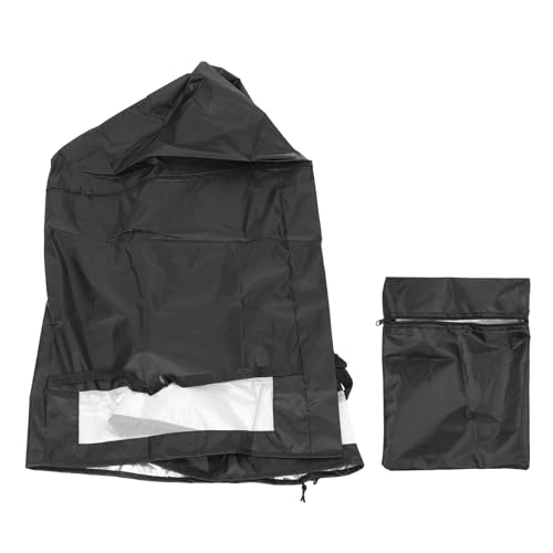 Cubierta del congelador del cofre, cubierta del congelador de pecho oxford protector para exteriores al aire libre cubiertas de polvo con zipperss se adapta a 5.0 pies cúbicos
