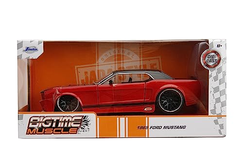 Jada Big Time Muscle 1:24 Ford Mustang 1965 die-cast rojo/negro miniatura 2