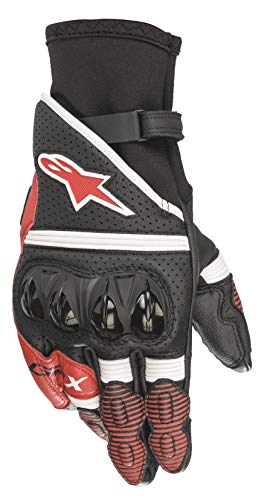 Gants moto Alpinestars GP X V2 gants de protection en cuir pour motard coloris rouge XL