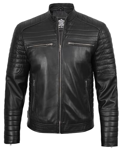 Image of Decrum Real Lambskin Mens Leather Jacket