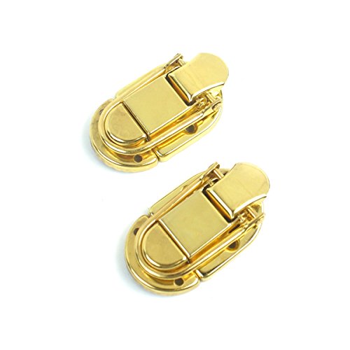 2x General Drawbolt Closure Latch for Guitar or musical cases luggage,Gold plated