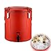 HZWZ Distributore di Bevande Calde Freddo, Doppia Barriera Isolante, Thermos in Acciaio Inossidabile, Tenere al Caldo per 48 Ore 10L/20L/30L/40L/50L/60L/70L (Size : 20L)