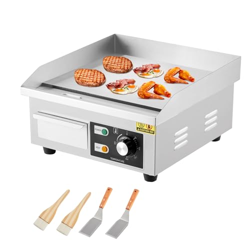 Image of Garvee 14 In Commercial Electric Griddle, Flat Top Grill Countertop Griddle