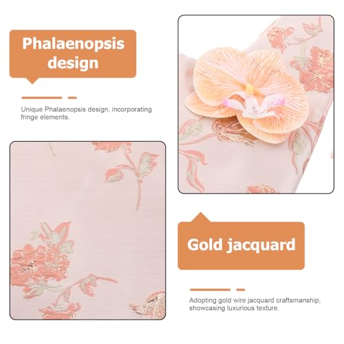 2pcs Japanese Knot Pouches bolso de mano floral miniatura 6