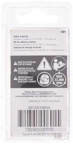 Roto Zip Cn1 Replacement Collet And Nut Kit,Silver #TOP4