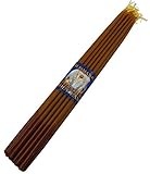 33 Natural Beeswax Taper Candles 11" Tall Blessed Church Jerusalem Holy Land Candles