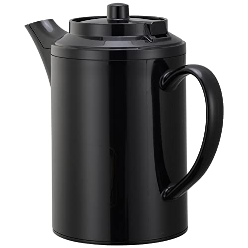 Service Ideas Ts612Bl Double Wall Teapot, 16Oz., Plastic, Black #TOP1
