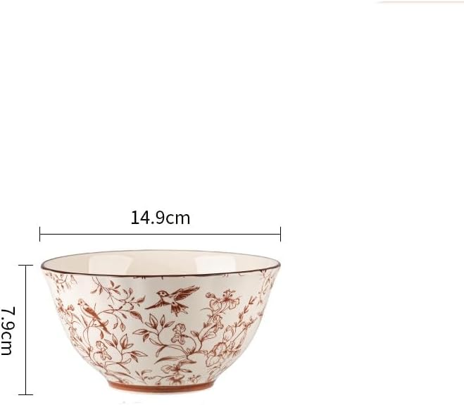 Dining Table Ceramic Bowls Household Tableware Rice Salad Noodle