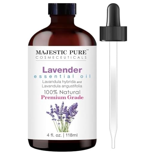 Majestic Pure Lavender Oil, Natural, Therapeutic Grade, Premium Quality Blend of Lavender Essential Oil, 4 fl. Oz
