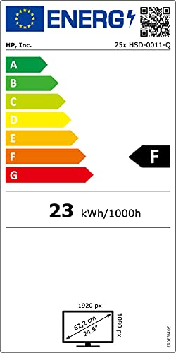 HP - Gaming 25x Monitor TN, Schermo 24.5 pollici