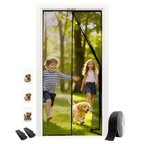 Magnetic Screen Door, 39x83 Inch Screen, Strong Magnetic Screen for