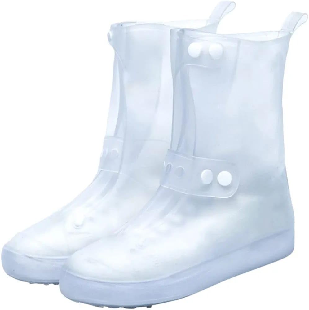 REETIK FASHION HUB (1Pair Waterproof Rain Shoe Covers Rubber Shoe Boot Covers Not-Slip Reusable Rain Shoe Protectors - Non-Slip and Wear-Resistant Design for Outdoor. (6 UK, White) (B0D4Z4KTL6) Amazon Price History, Amazon Price Tracker