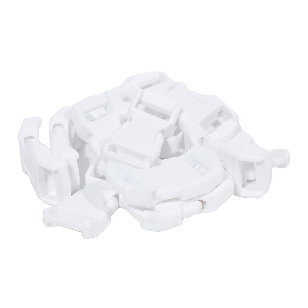 Paracord Planet Buckles – 1/2 Inch – Variety of Colors – Contoured Single Bar & Economy Side Release Double Bar