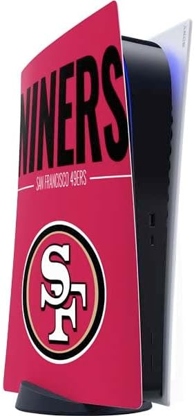 Skinit Decal Gaming Skin Compatible with PS5 Digital Edition Console - Officially Licensed NFL San Francisco 49ers Distressed Design