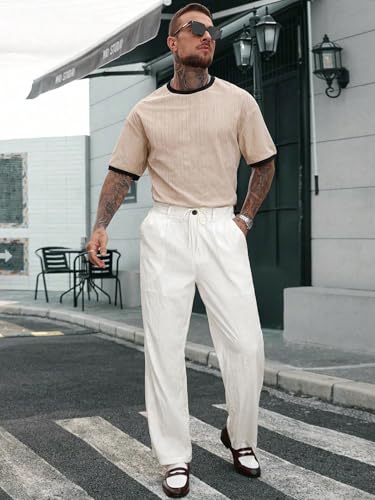 Image of TOPLOT Men's Casual Pant || Trouser for Men || Straight Leg Pant for Man (5267)