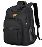 abshoo Classical Basic Womens Travel Backpack For College Men Water Resistant Bookbag (Black)