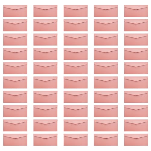 50pcsカラフルな封筒8.6x4in V結婚式の招待状のためのフラップエンベロープビジネスレターヘッド請求書アナウンスメモカード