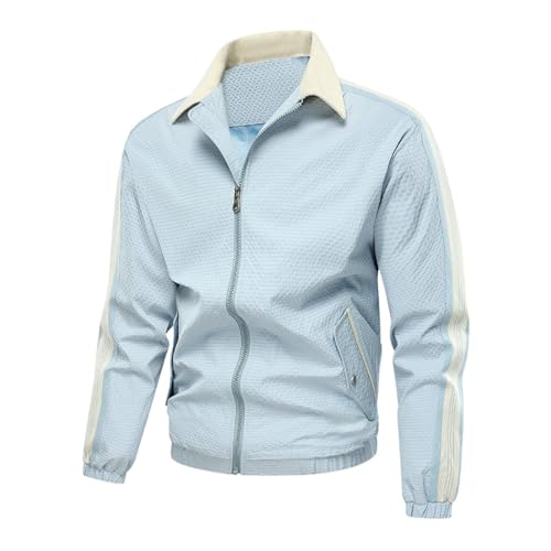 Chaqueta informal de solapa masculina ideal para tardes de otoño en la ciudad
