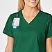 WonderWink WonderWORK Women’s Shaped V-Neck Scrub Top — Hunter, Small