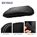 DEYTOP Center Console Cover for Lexus NX NX200t//NX300NX300h 2015-2021 Accessories Car Armrest Cover for Lexus NX NX300h/NX300/NX200t 2021 2020 2019 2018 2017 2016 2015 (Black with White Stitches)