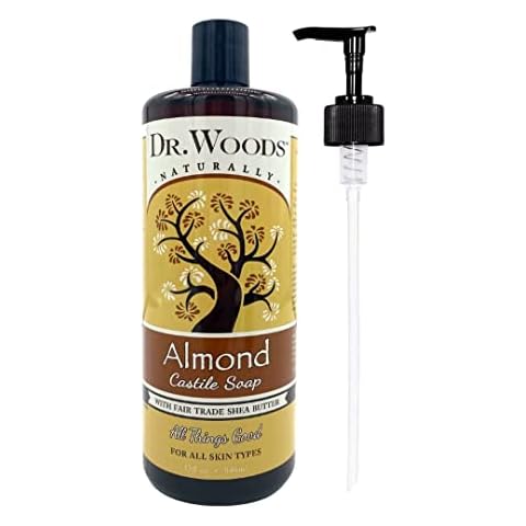Dr. Woods Almond Castile Soap with Organic Shea Butter and Pump, 32 Ounce Cover