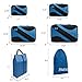 BAGAIL 6 Set Packing Cubes,Travel Luggage Packing Organizers(5set+Laundry bag Dark Blue)